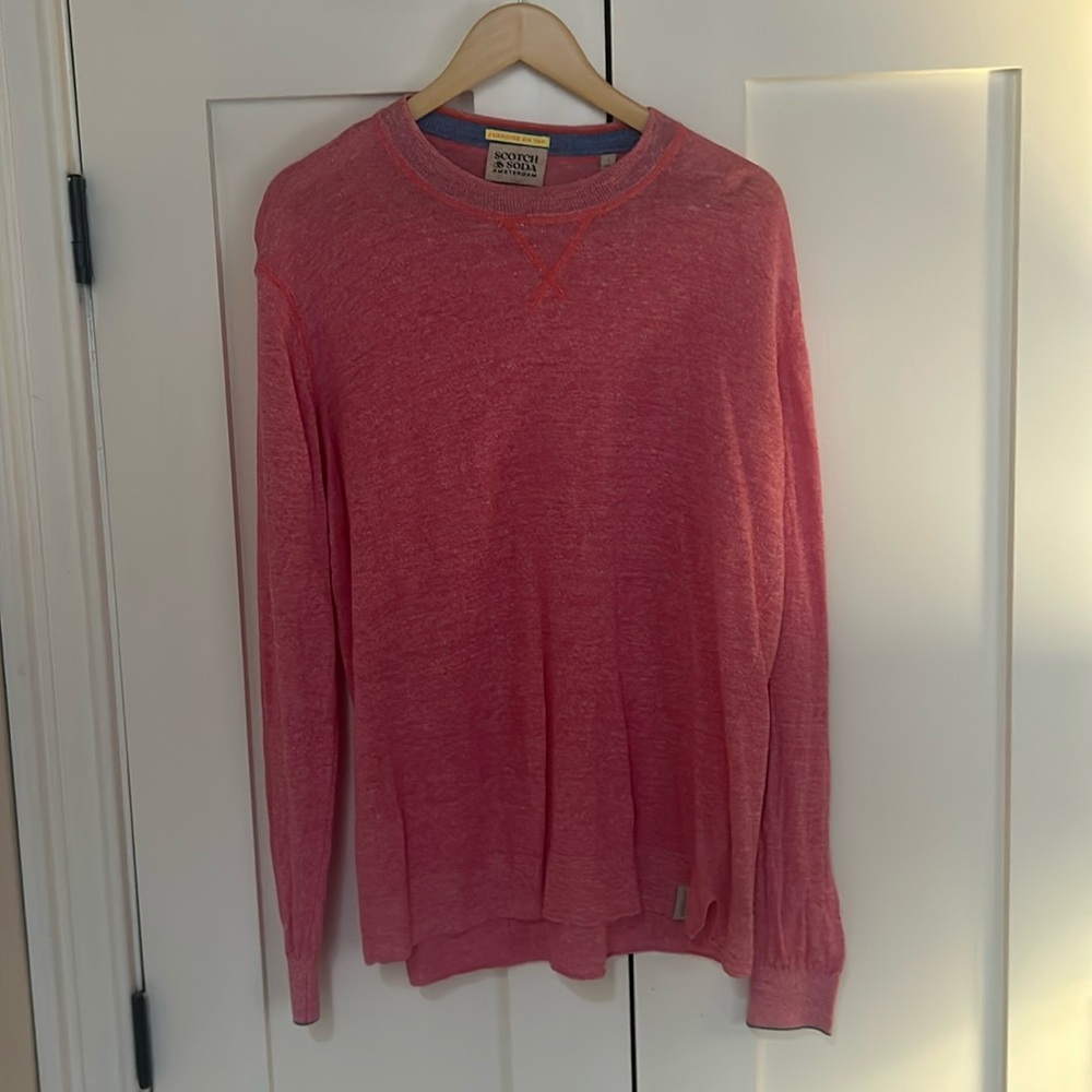 Pink scotch and soda lightweight sweater